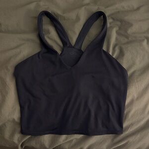 ALO Yoga Deep Navy V-Front Sports Bra